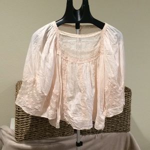 Anthropologie Lace Detailed Top